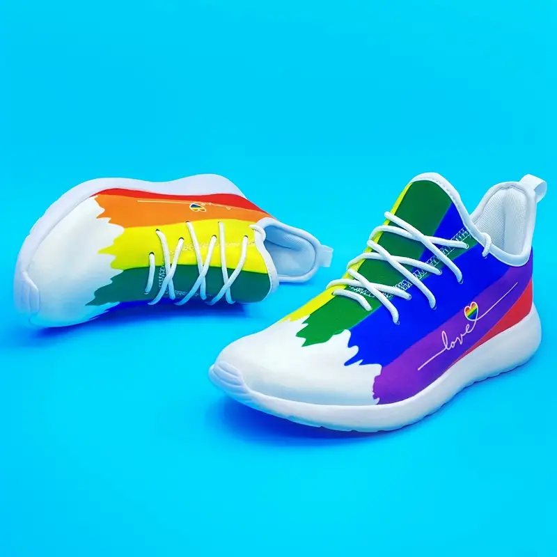 Rainbow Pride Men's Love Breathable Casual Shoes Sneakers