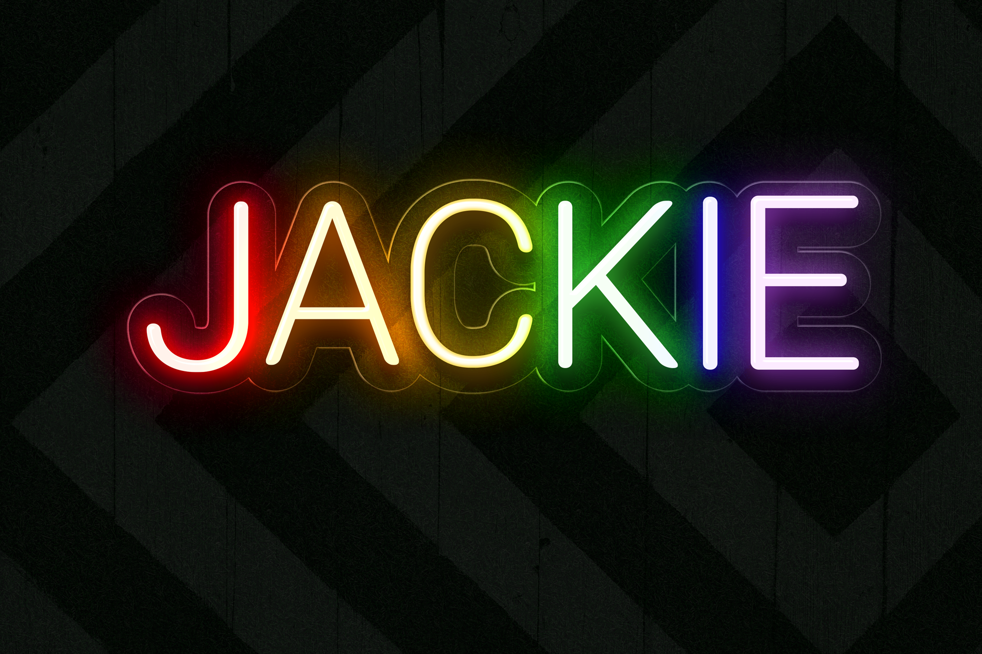 Custom Rainbow Name Neon Sign