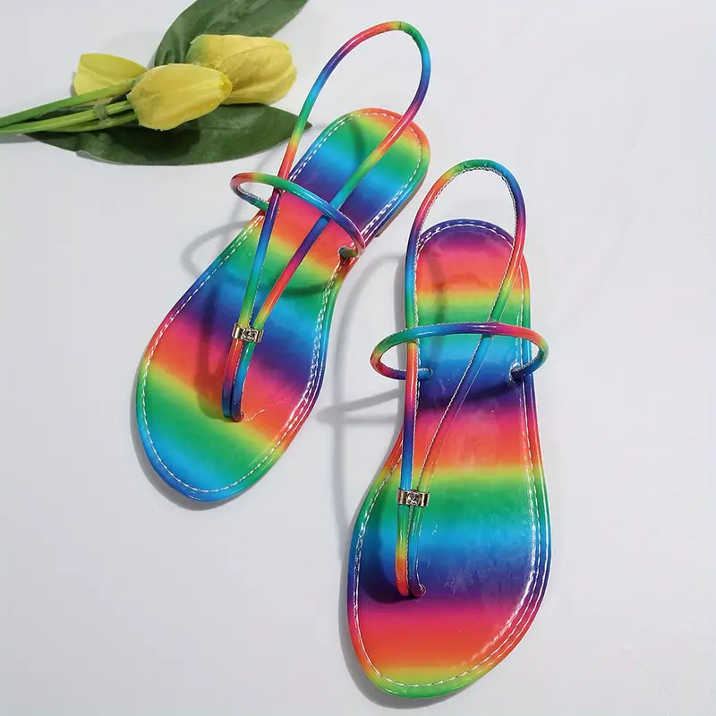 Rainbow Pride Premium Women's Flat Sandals