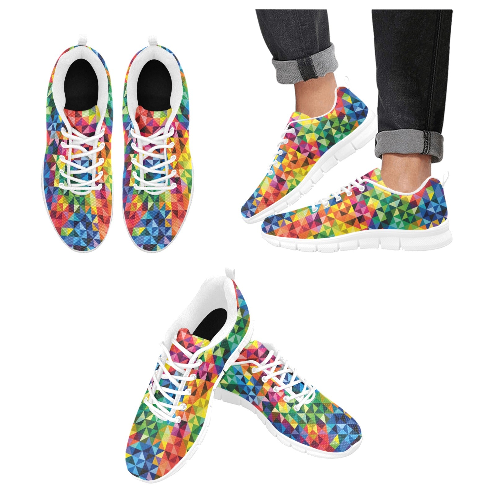 Gay Pride Vibrant Sneakers and Running Shoes