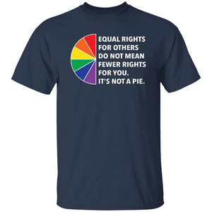 navy blue lgbt pride equal rights t-shirt