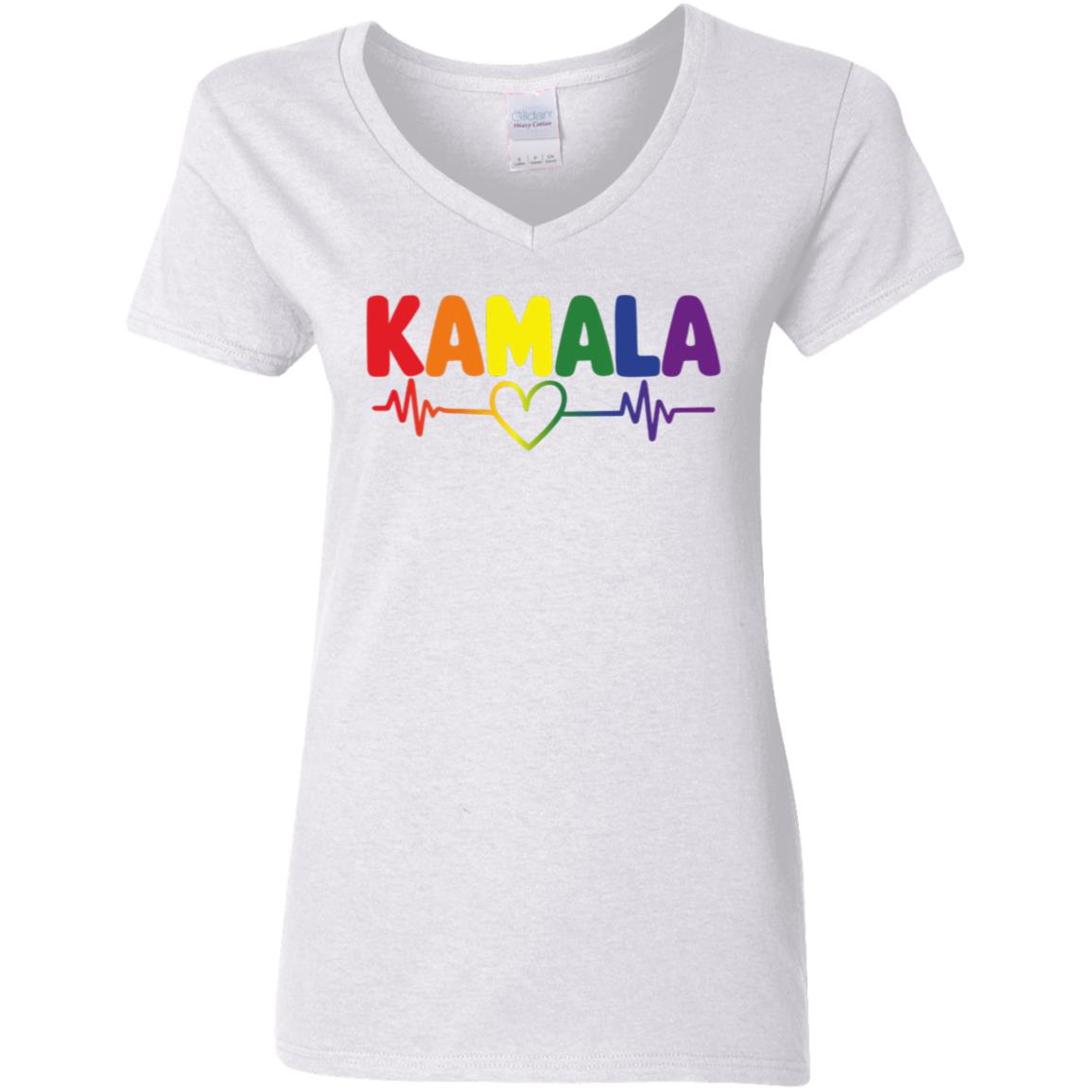 Kamala Rainbow Heartbeat Pride Shirt & Hoodie