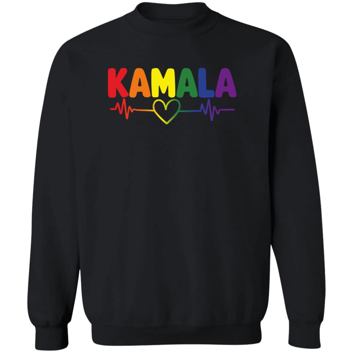 Kamala Rainbow Heartbeat Pride Shirt & Hoodie