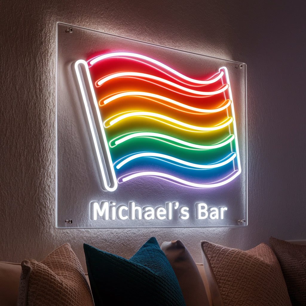 Rainbow Pride Flag Custom Neon Sign