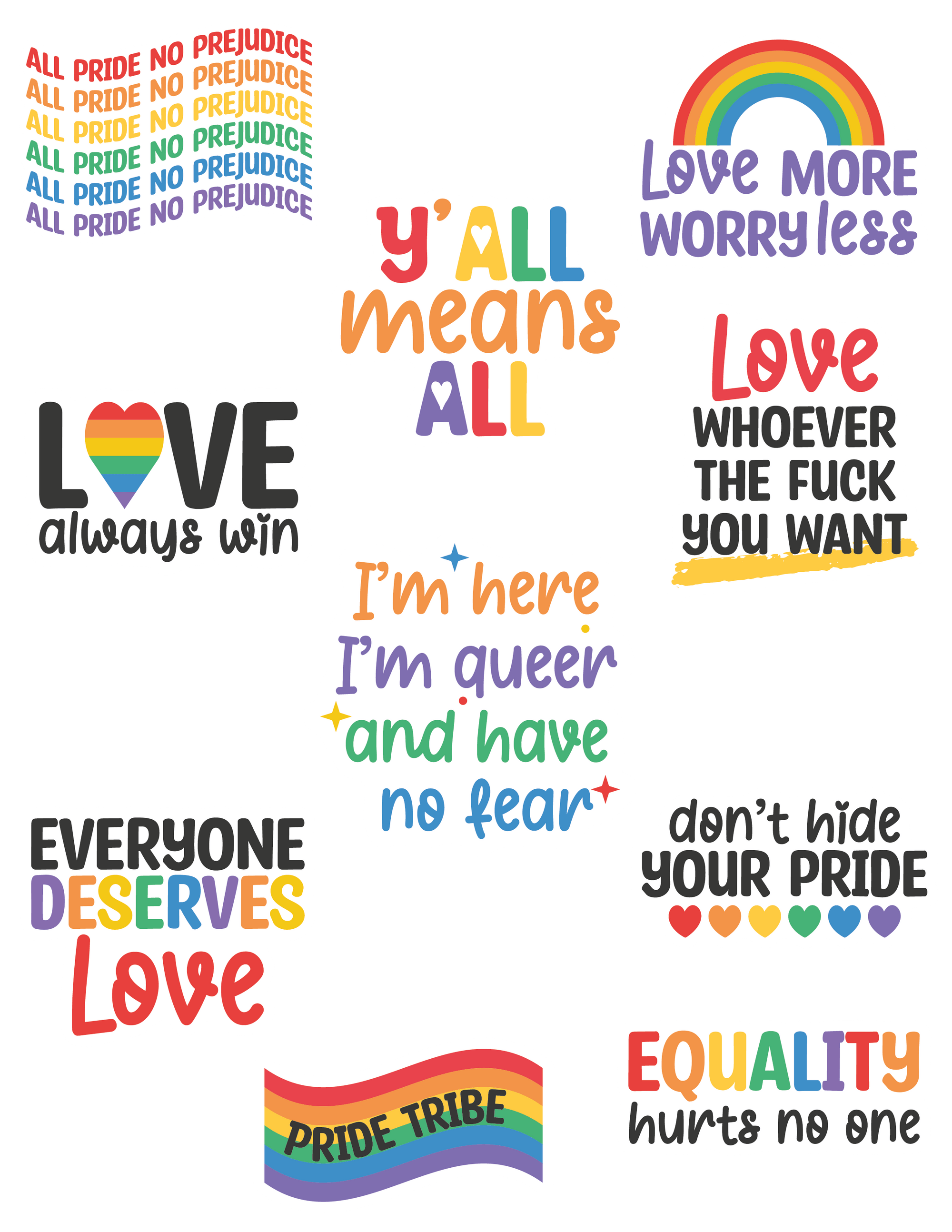 Pride Sticker Bundle (35 Stickers)