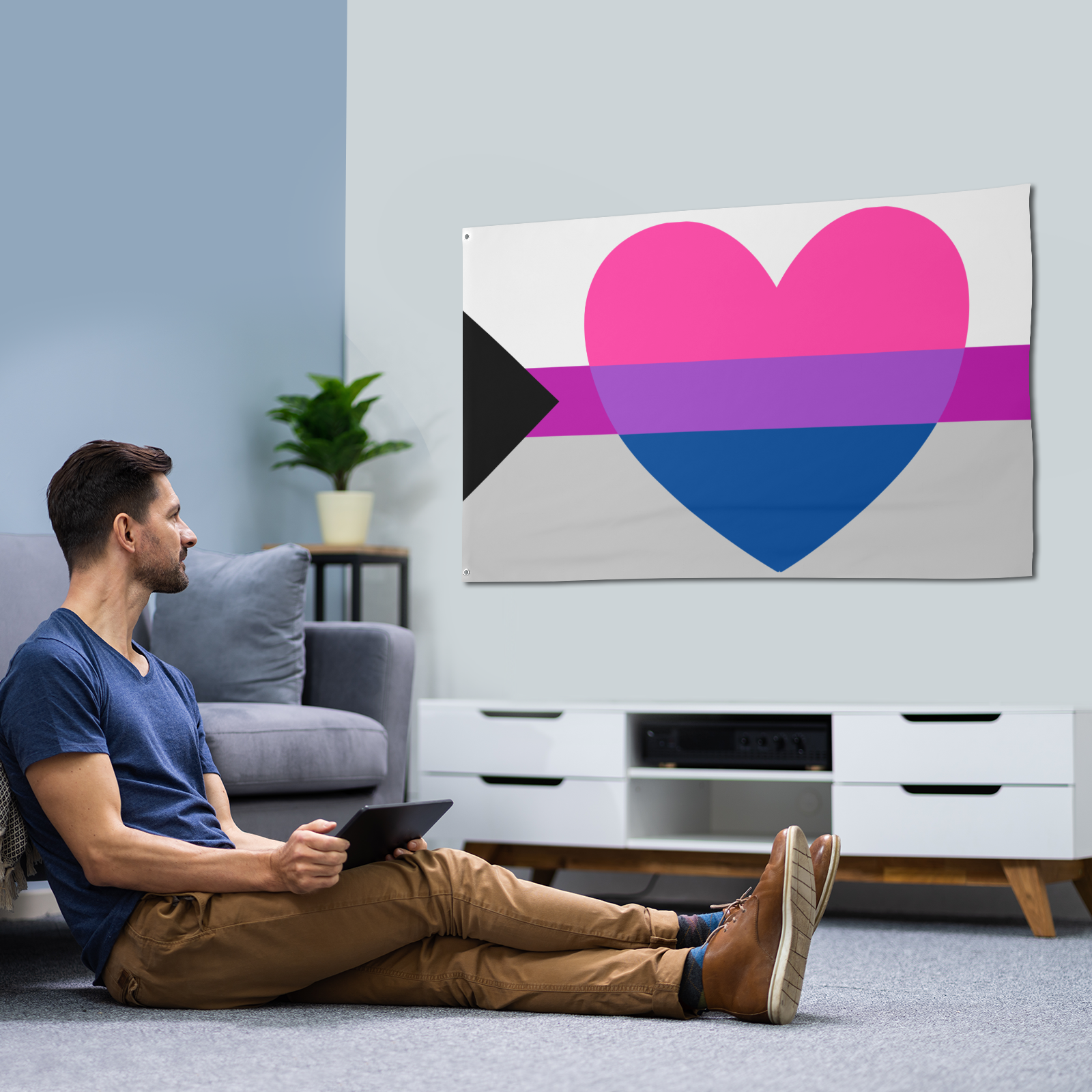 Bi Demisexual Flag