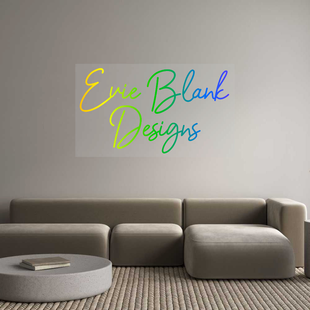 Rainbow Custom Neon Sign Evie Blank
D...