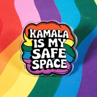 Safe Space Acrylic Pin - PrideBooth