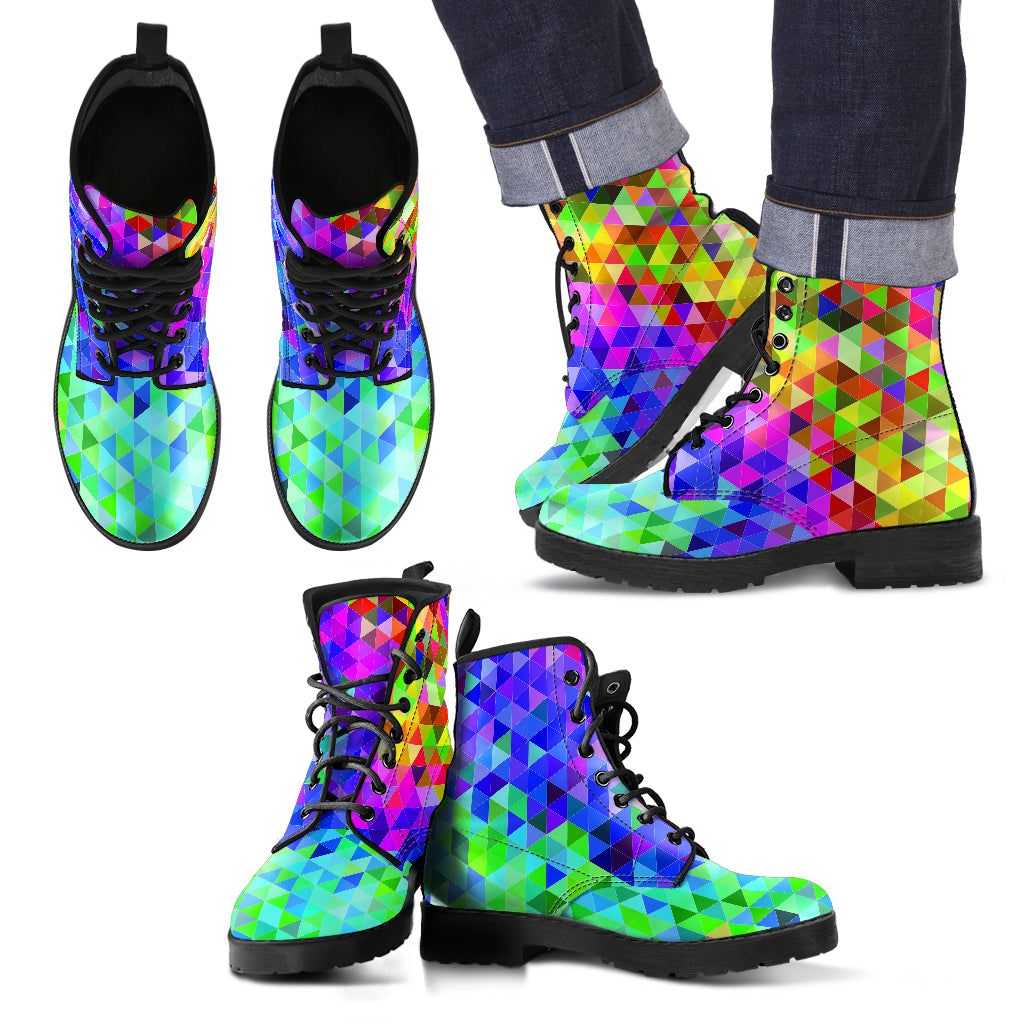 Vibrant Rainbow Pride Boots