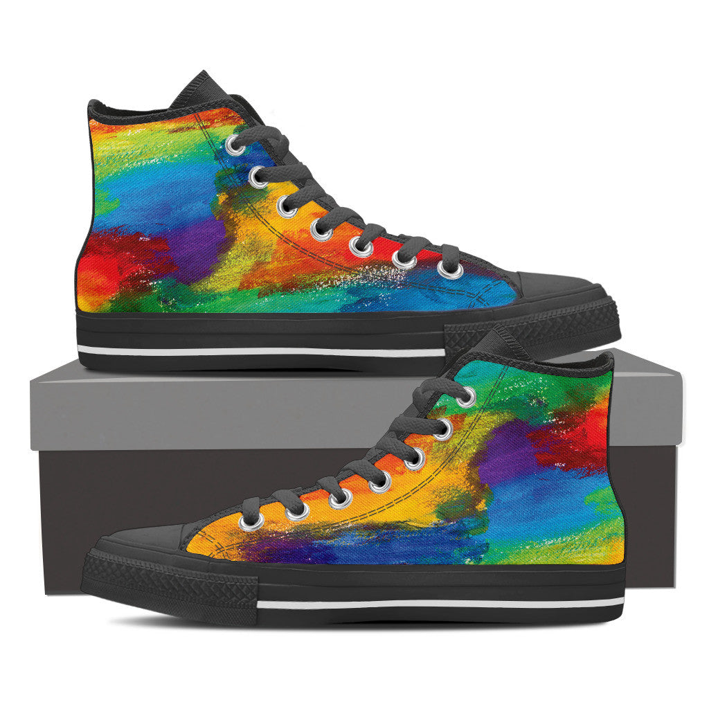 Gay Pride Canvas Shoes - High Top, Low Top and Casual