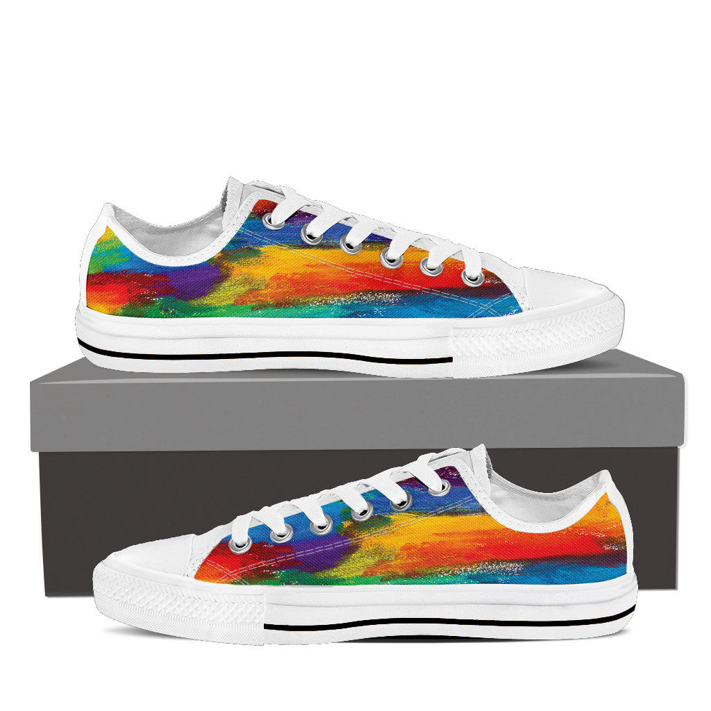 Gay Pride Canvas Shoes - High Top, Low Top and Casual