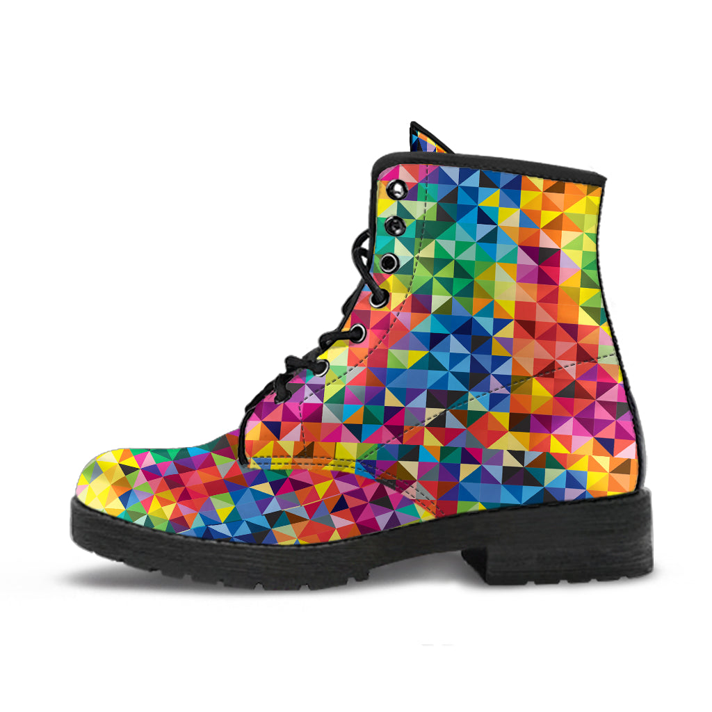 Vibrant Rainbow Pride Boots