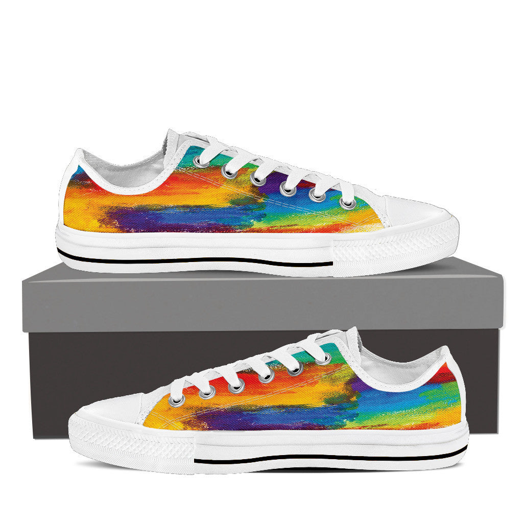 Gay Pride Canvas Shoes - High Top, Low Top and Casual