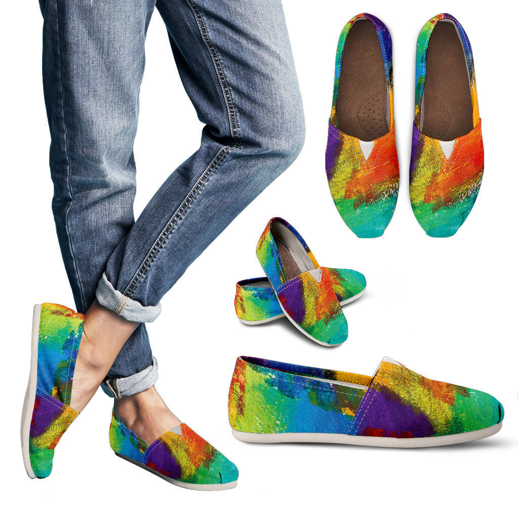 Gay Pride Canvas Shoes - High Top, Low Top and Casual