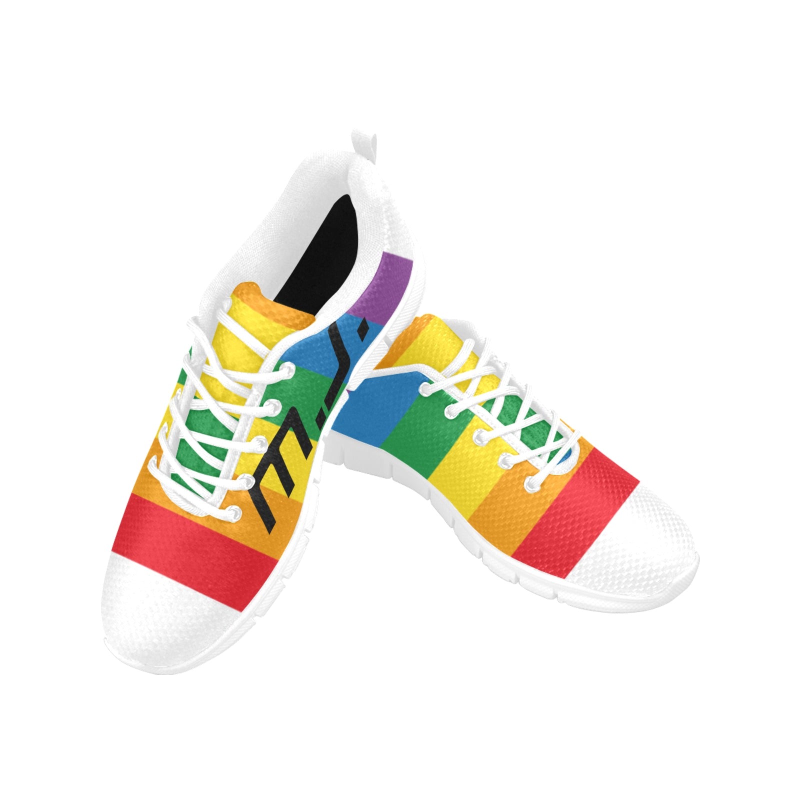 Rainbow flag SHOES Men's Breathable Running Shoes (Model 055)