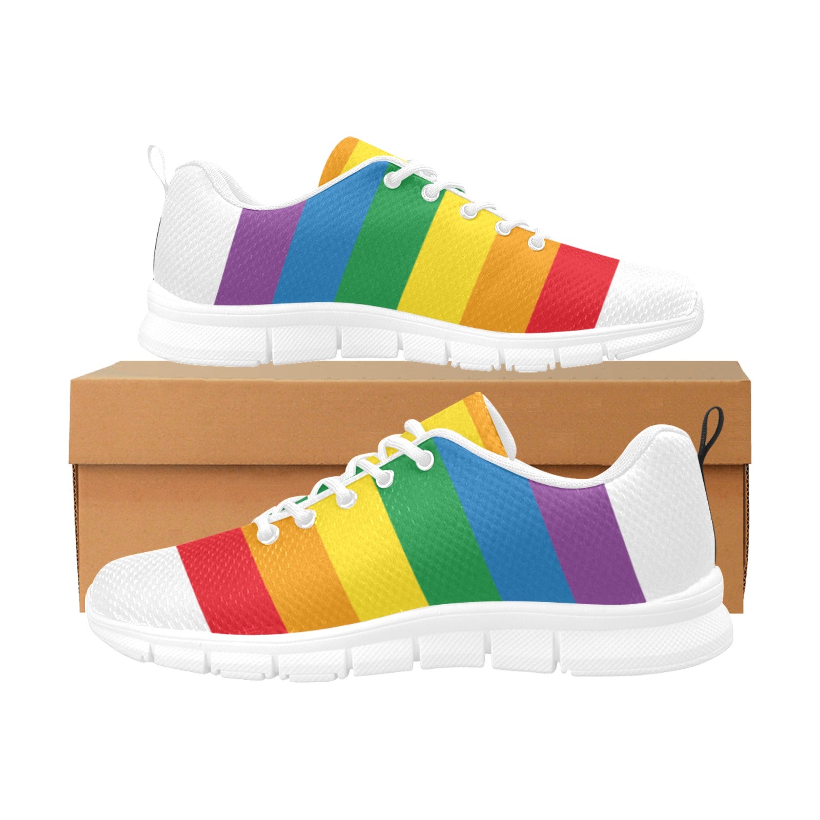 Personalized Rainbow Sneakers With Initials