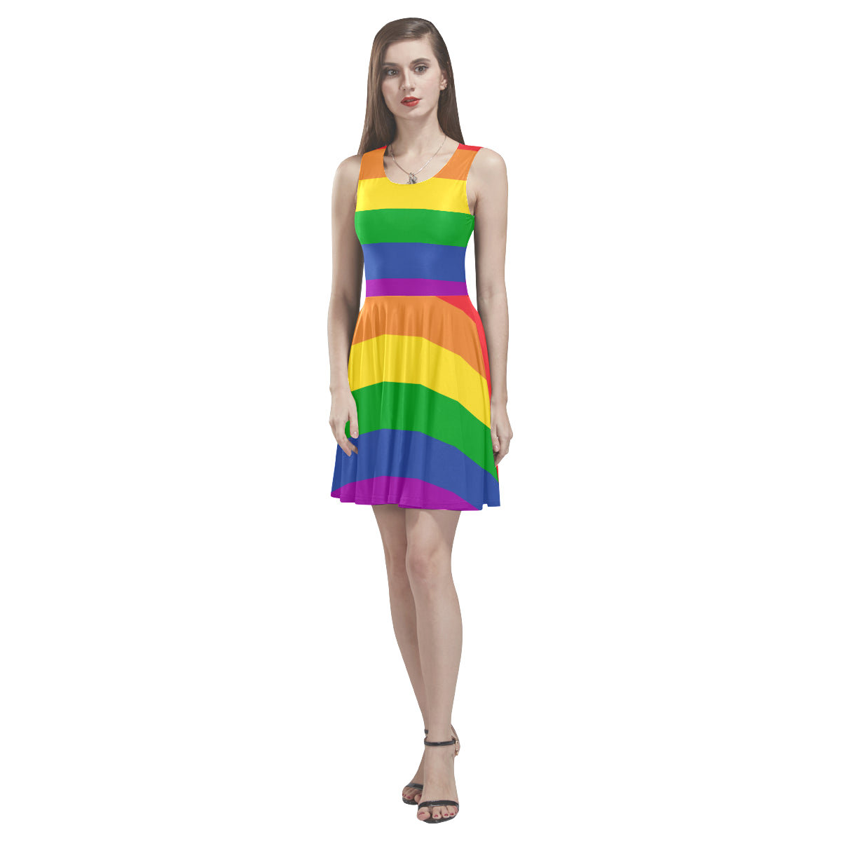 Rainbow Ladies Thea Sleeveless Skater Dress