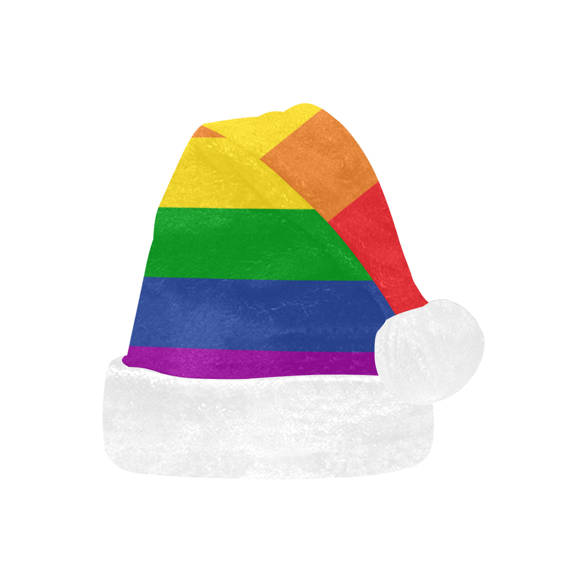 Rainbow Santa Hat