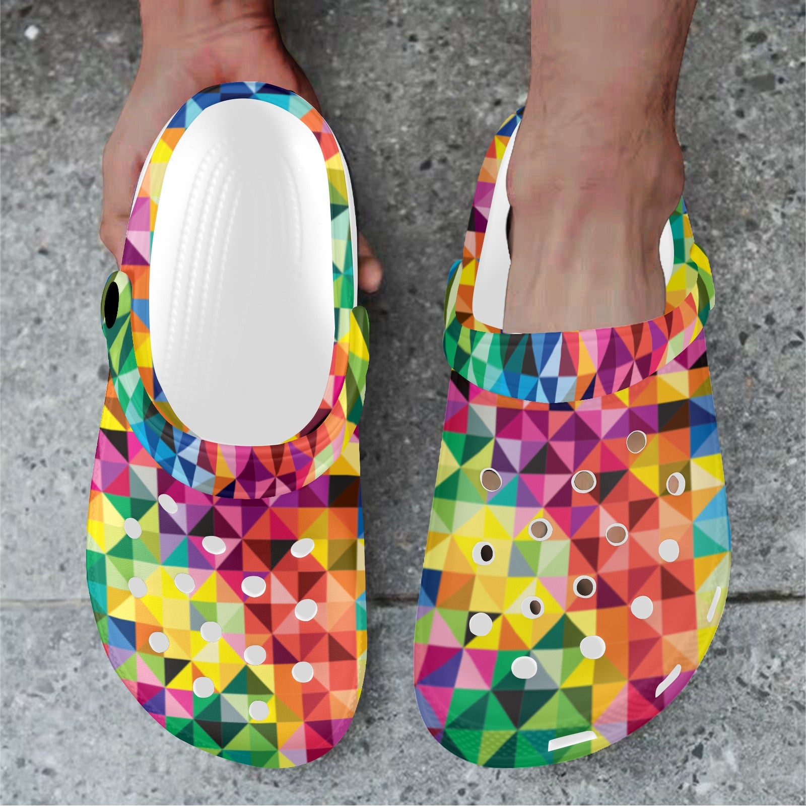 Gay Pride Vibrant Foam Clogs