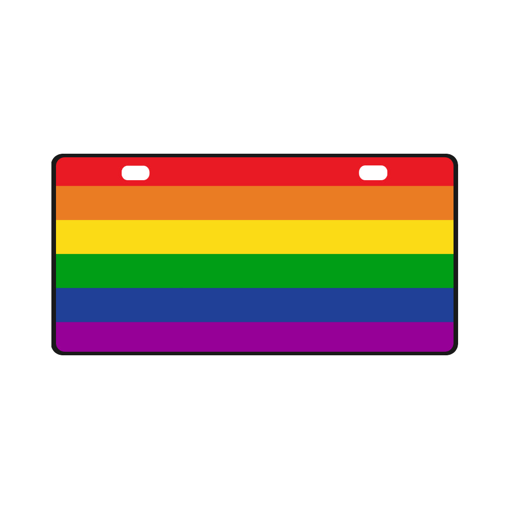 Rainbow Pride Flag License Plate