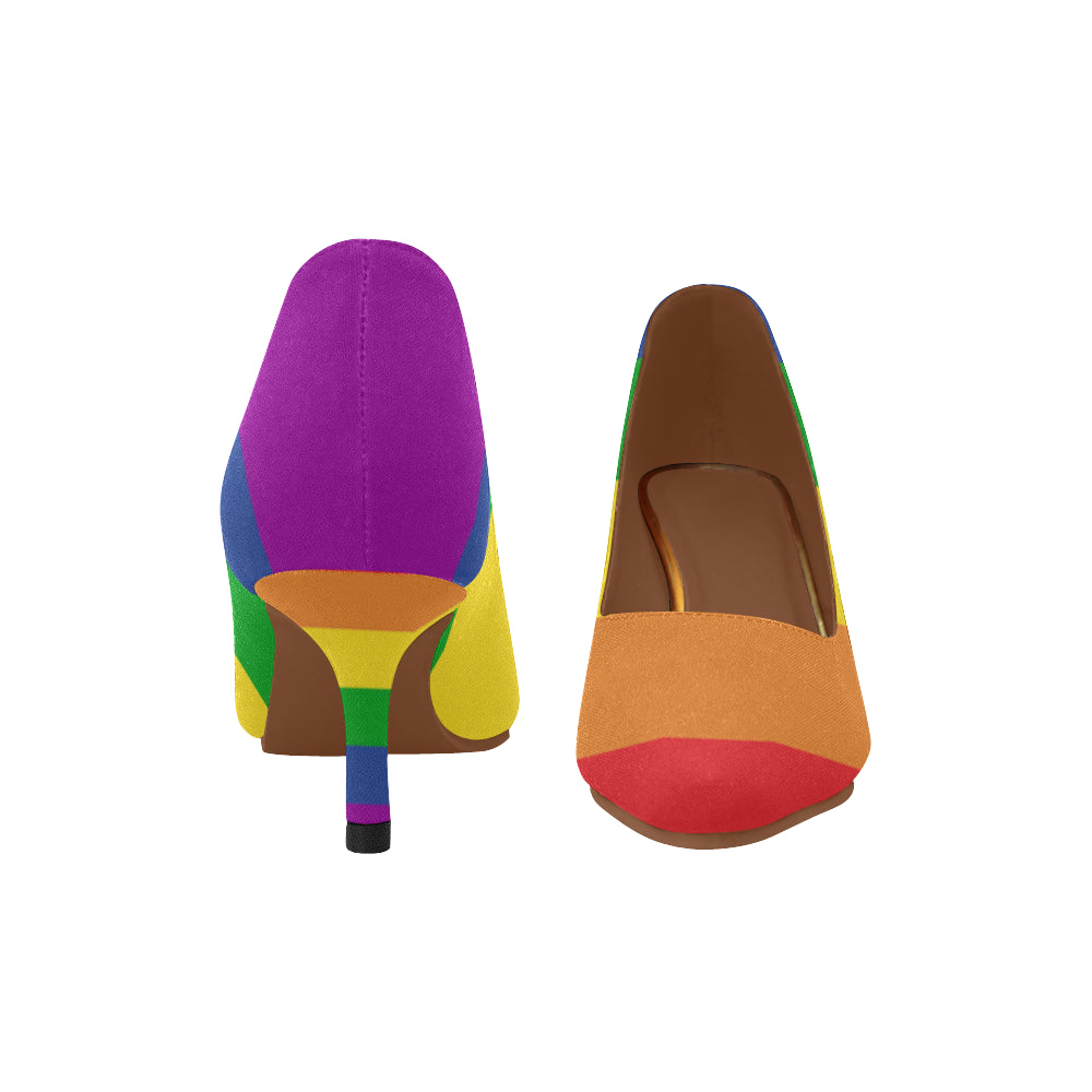 Rainbow Heels Women's Low Heel