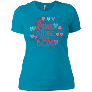 Love Outside The Box tshirt for women LGBT Pride women tshirt