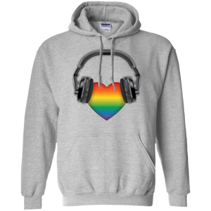 Listen to Your Heart LGBT Pride grey hoodie for men & women