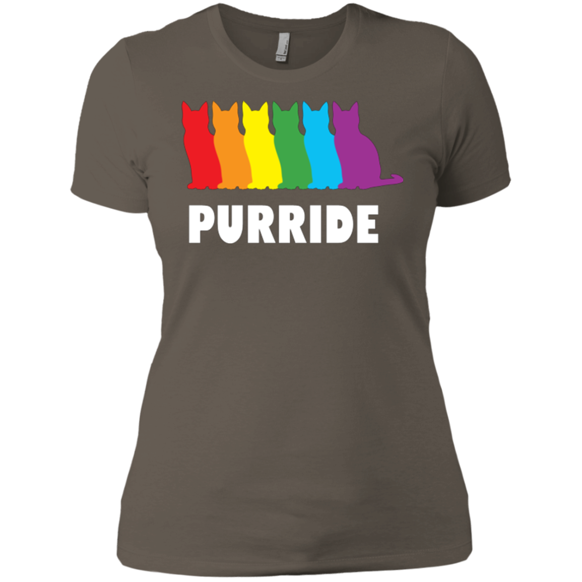 PURRIDE....Pride half sleeves tshirt for women | pet lover tshirt