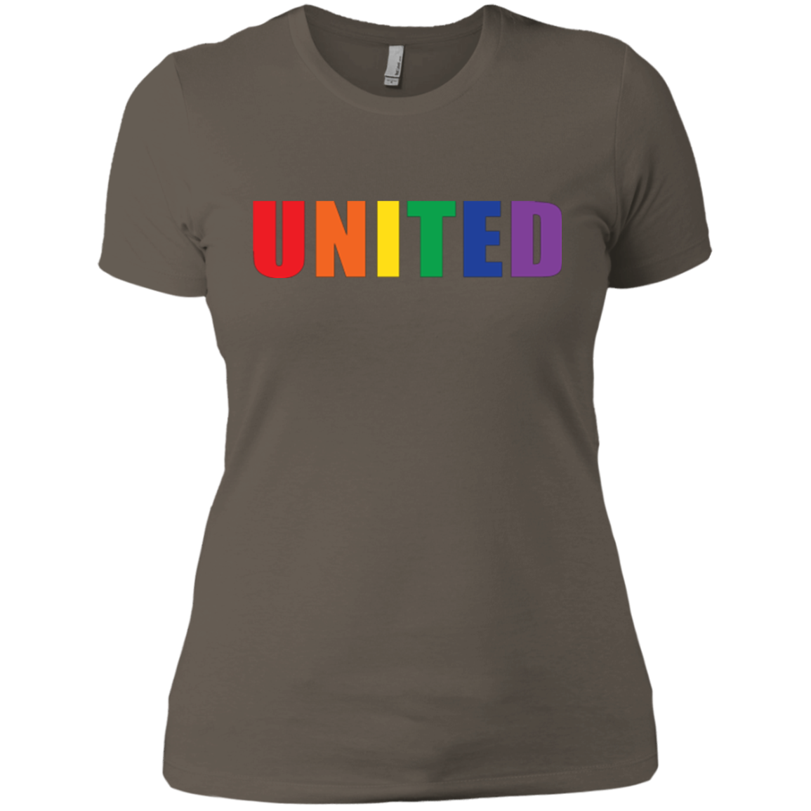 "United" Gay Pride Round Neck Shirt LGBT Pride Tshirt for women