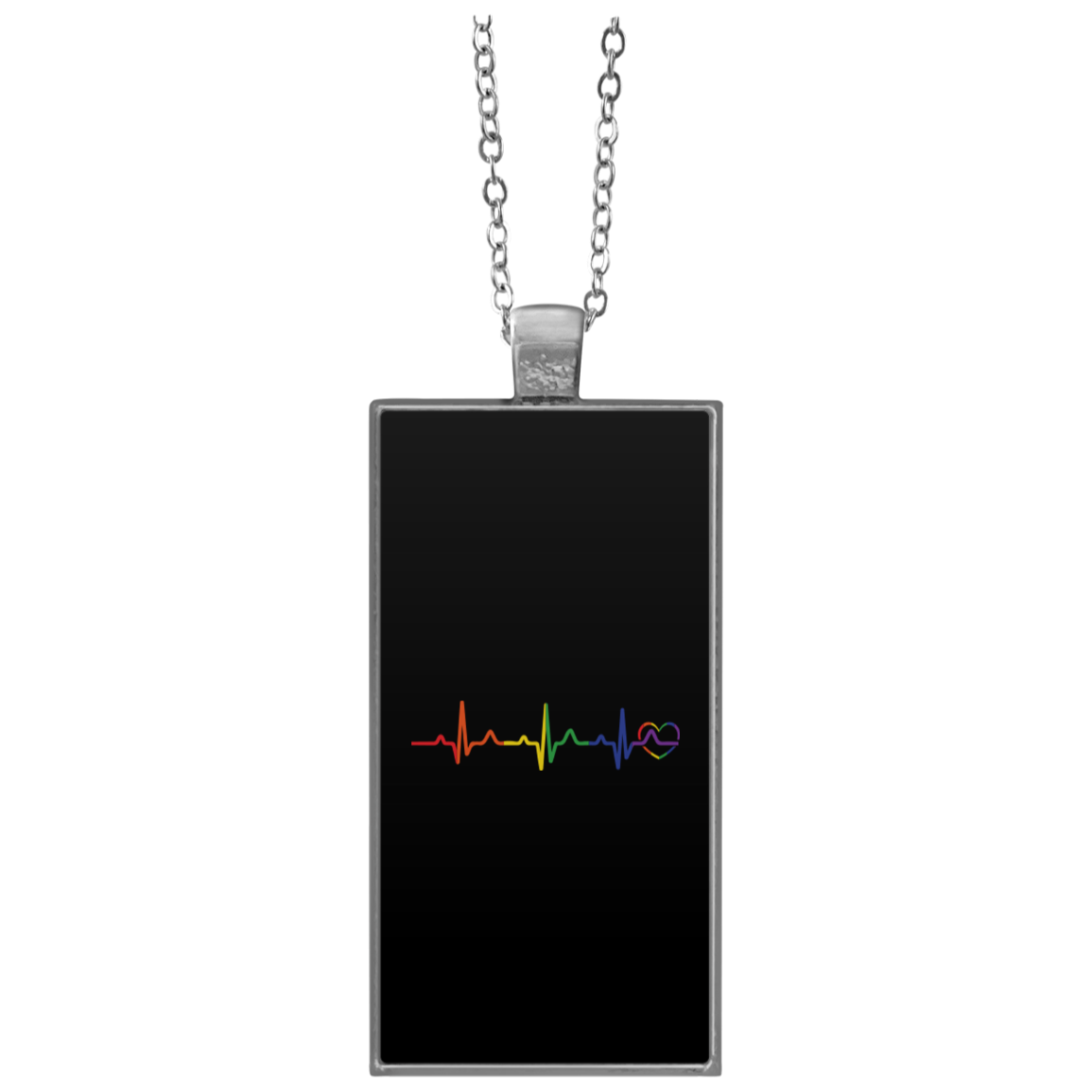 Rainbow Heartbeat Necklace