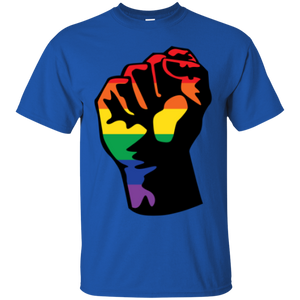 LGBT Pride Unity blue T shirt for men