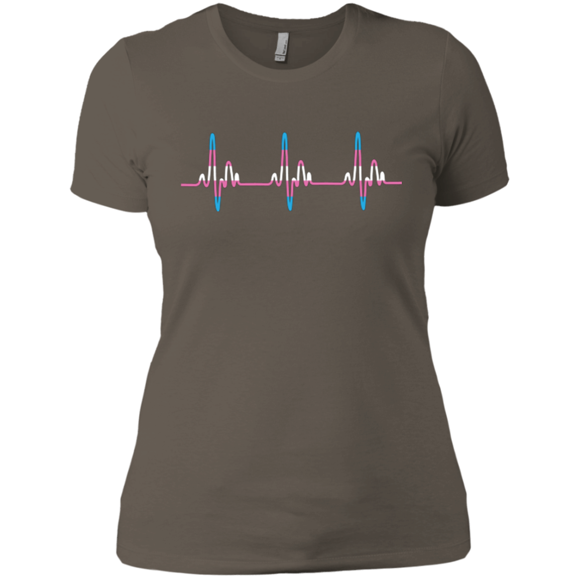 Trans Pride Tshirt for women Trans Heartbeat Tshirt for women