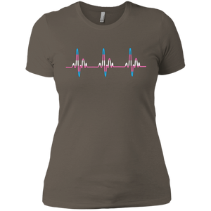 Trans Pride Tshirt for women Trans Heartbeat Tshirt for women