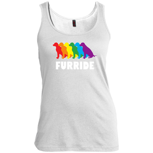 FURRIDE....Pride grey tank top for women | pet lover tank top