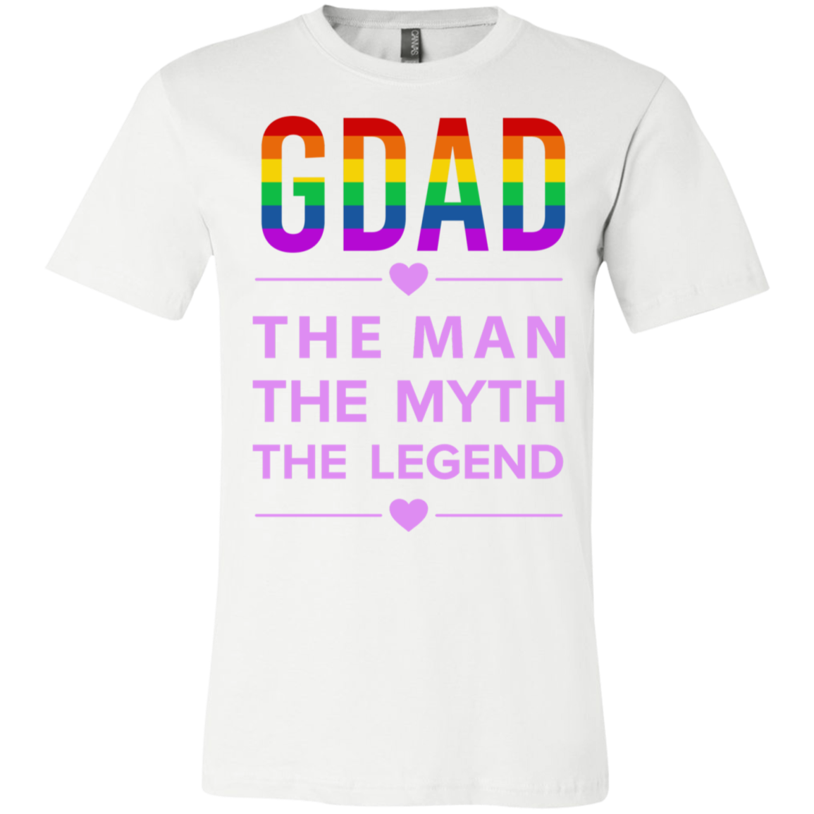 G-DAD | The Man | The Myth | The Legend | White Unisex T-Shirt