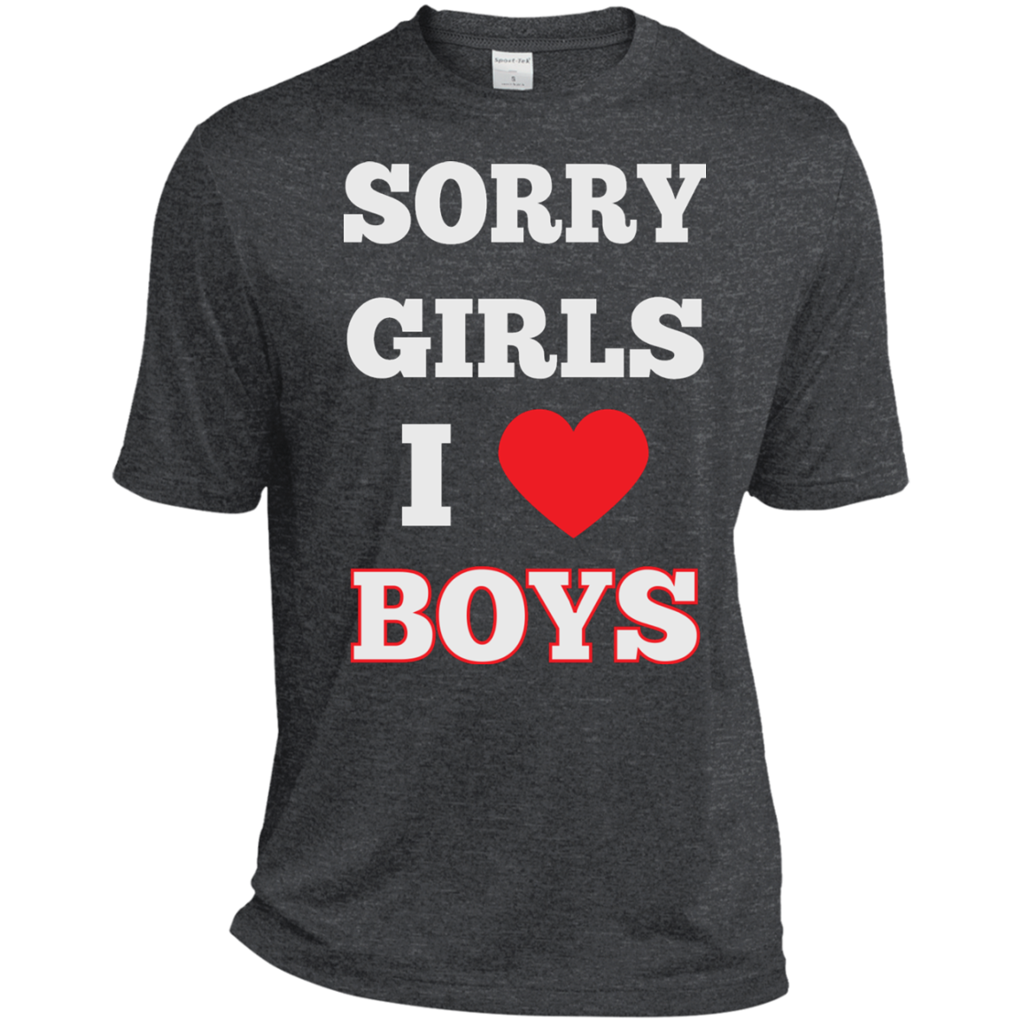 "Sorry Girls, I Love Boys" Gay Pride dark grey Tshirt for Men