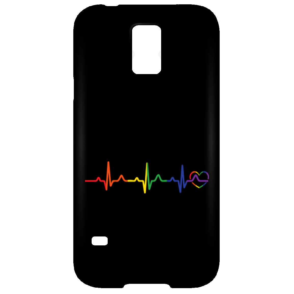 Rainbow Heartbeat Phone Case