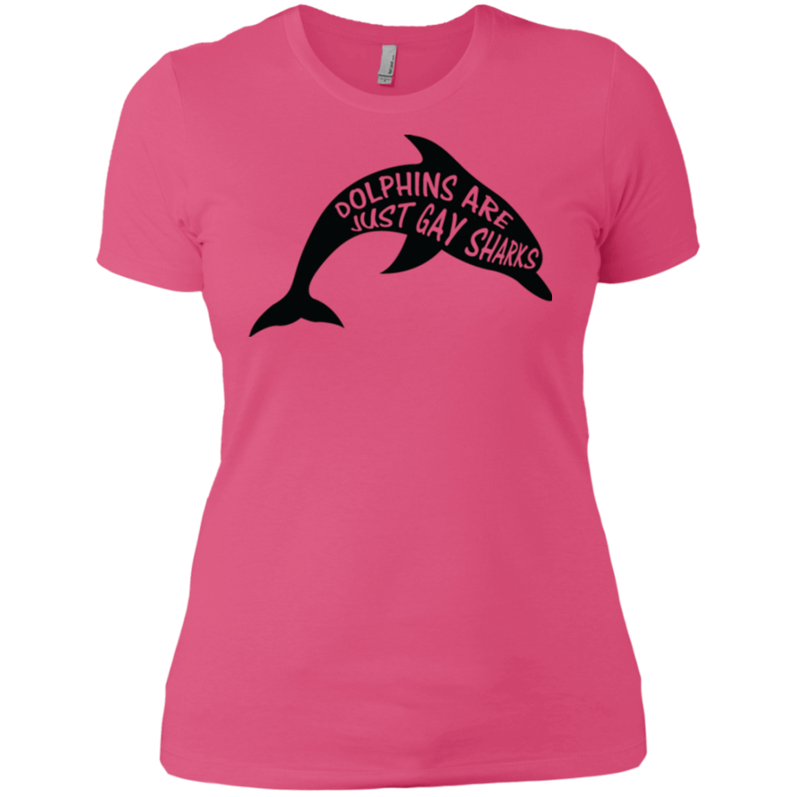 Dolphins are Just Gay Sharks Funny LGBT T Shirt | funny quote LGBT Shirt for Men & Women