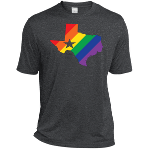 Rainbow Texas Pride dark grey Shirt for men texas print on mens shirt 