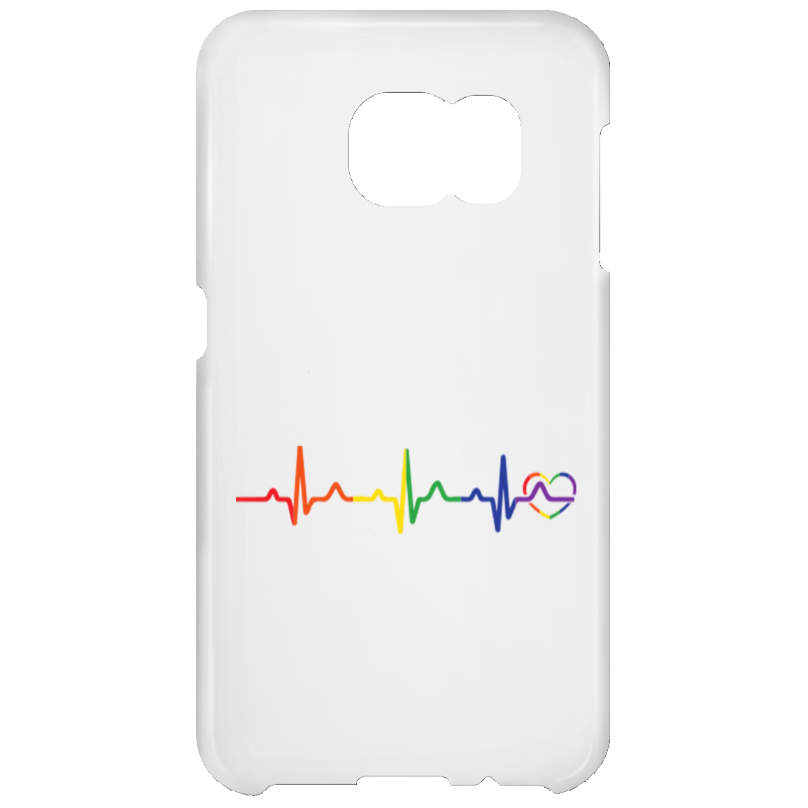 Rainbow Heartbeat Phone Case