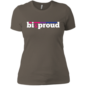 bi & proud ladies tee