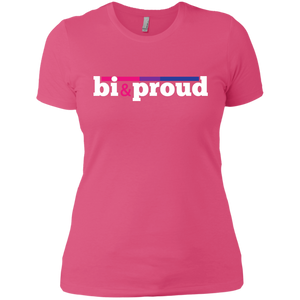 bi & proud hot pink tee