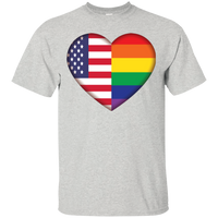 Gay Pride USA Flag Love Shirt LGBT Pride USA Flag tshirt for men