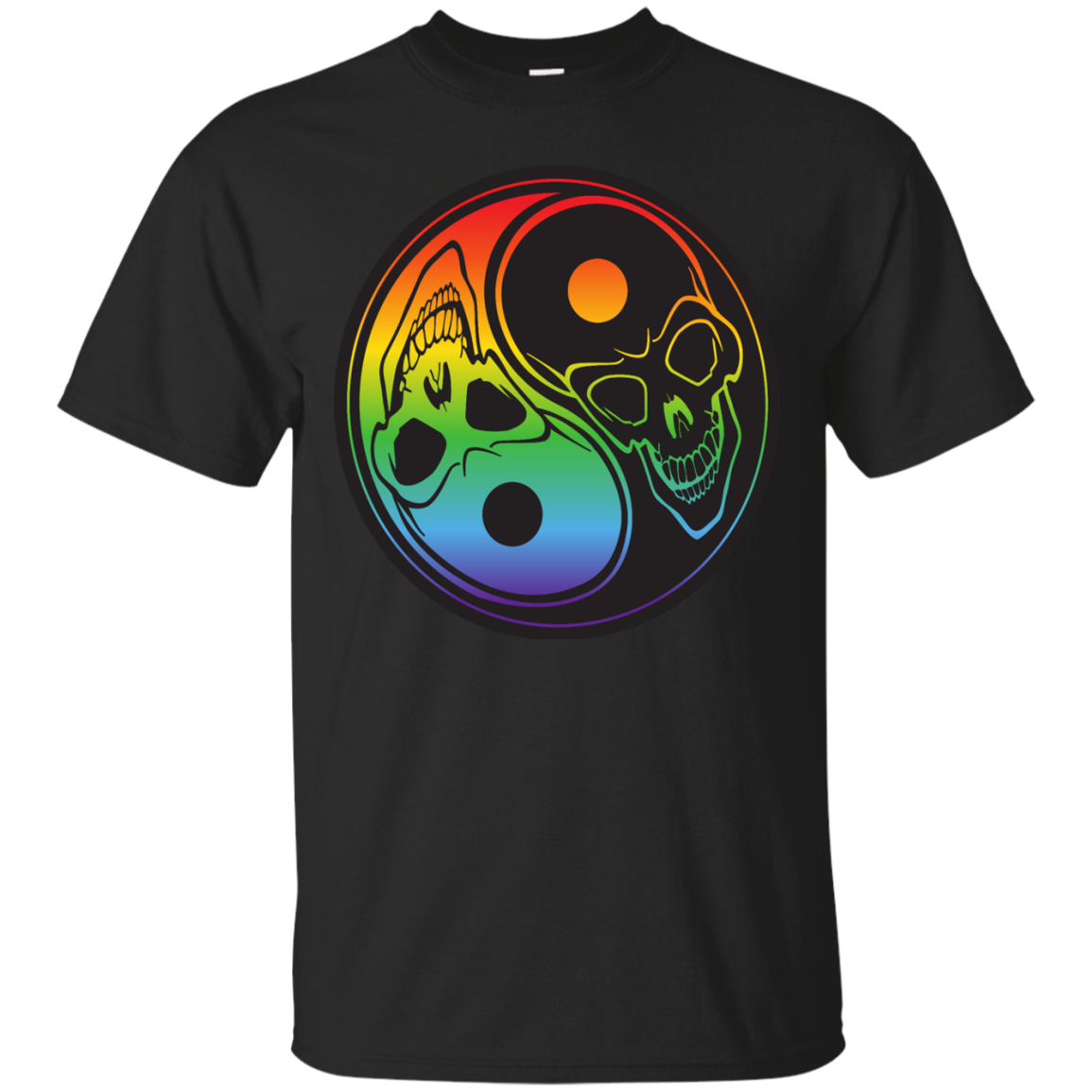 Rainbow Yin yang Halloween Special Shirt