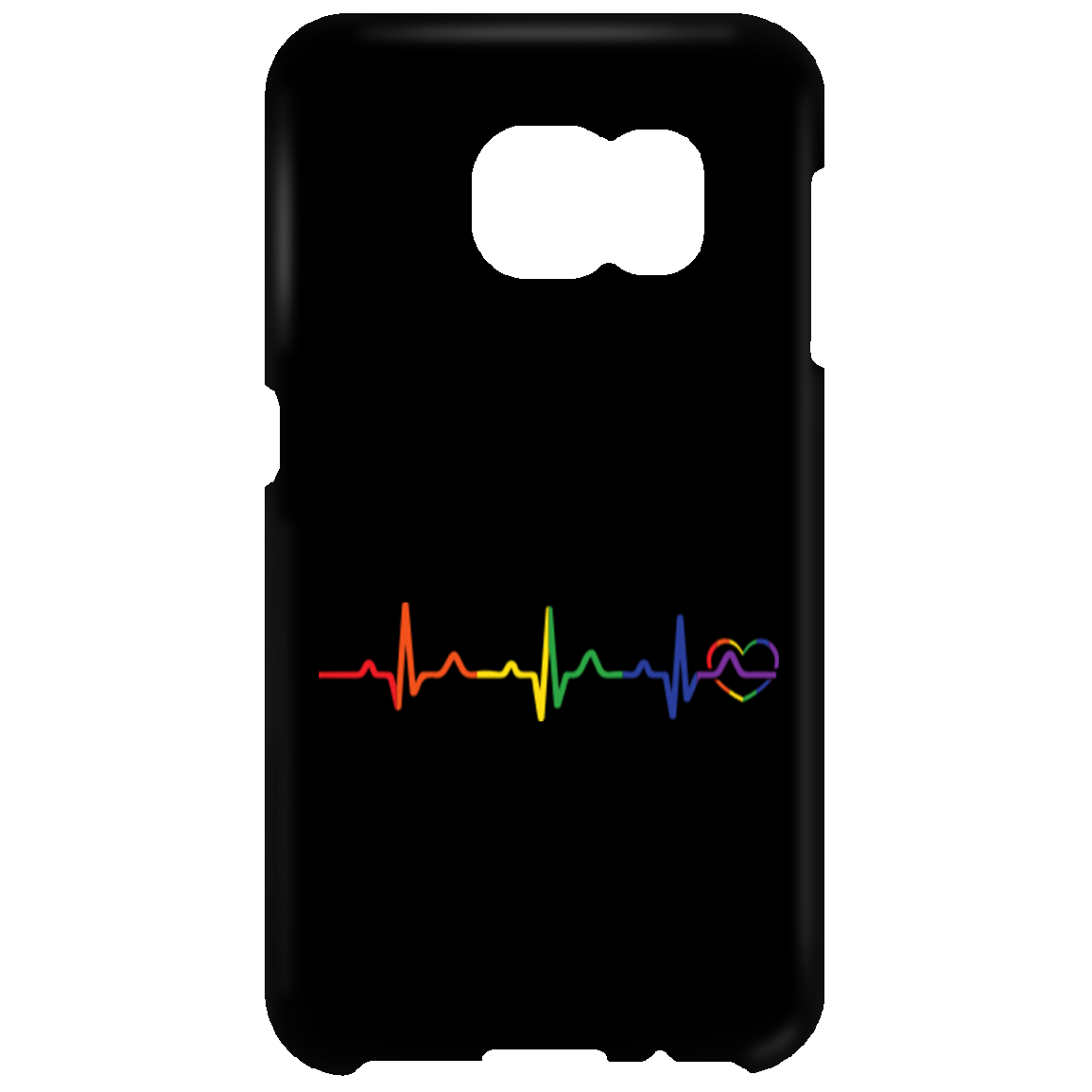 Rainbow Heartbeat Phone Case