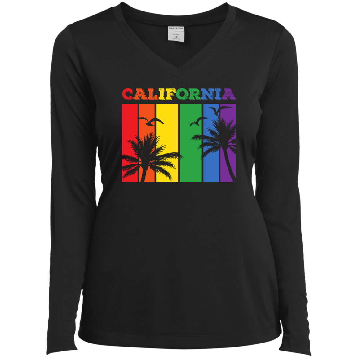 California Rainbow Strips Pride T-Shirts & Shirt