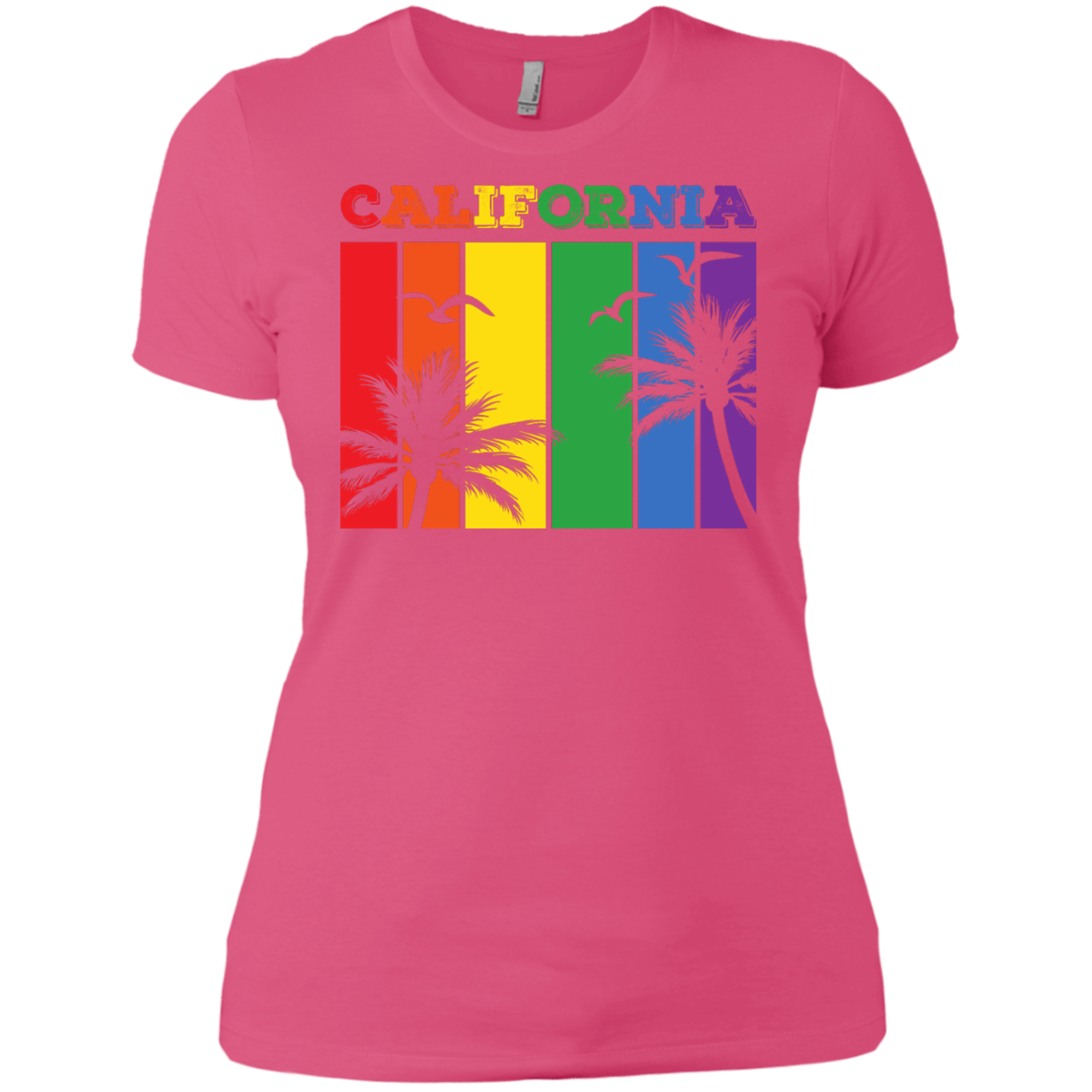 California Rainbow Strips Pride T-Shirts & Shirt