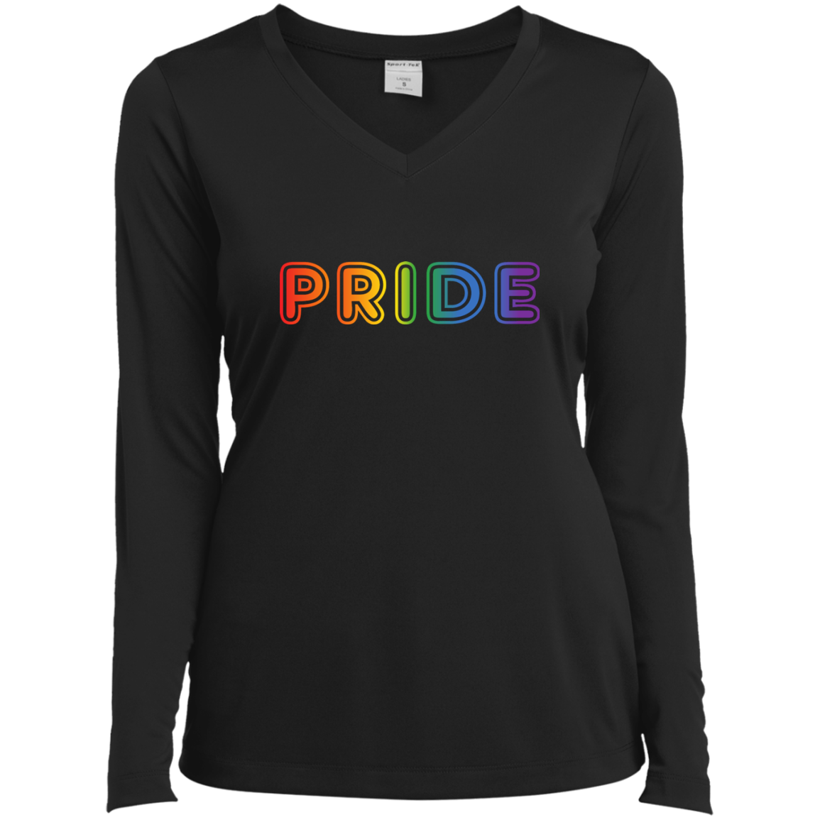 PRIDE Text in Rainbow Color Written Shirt