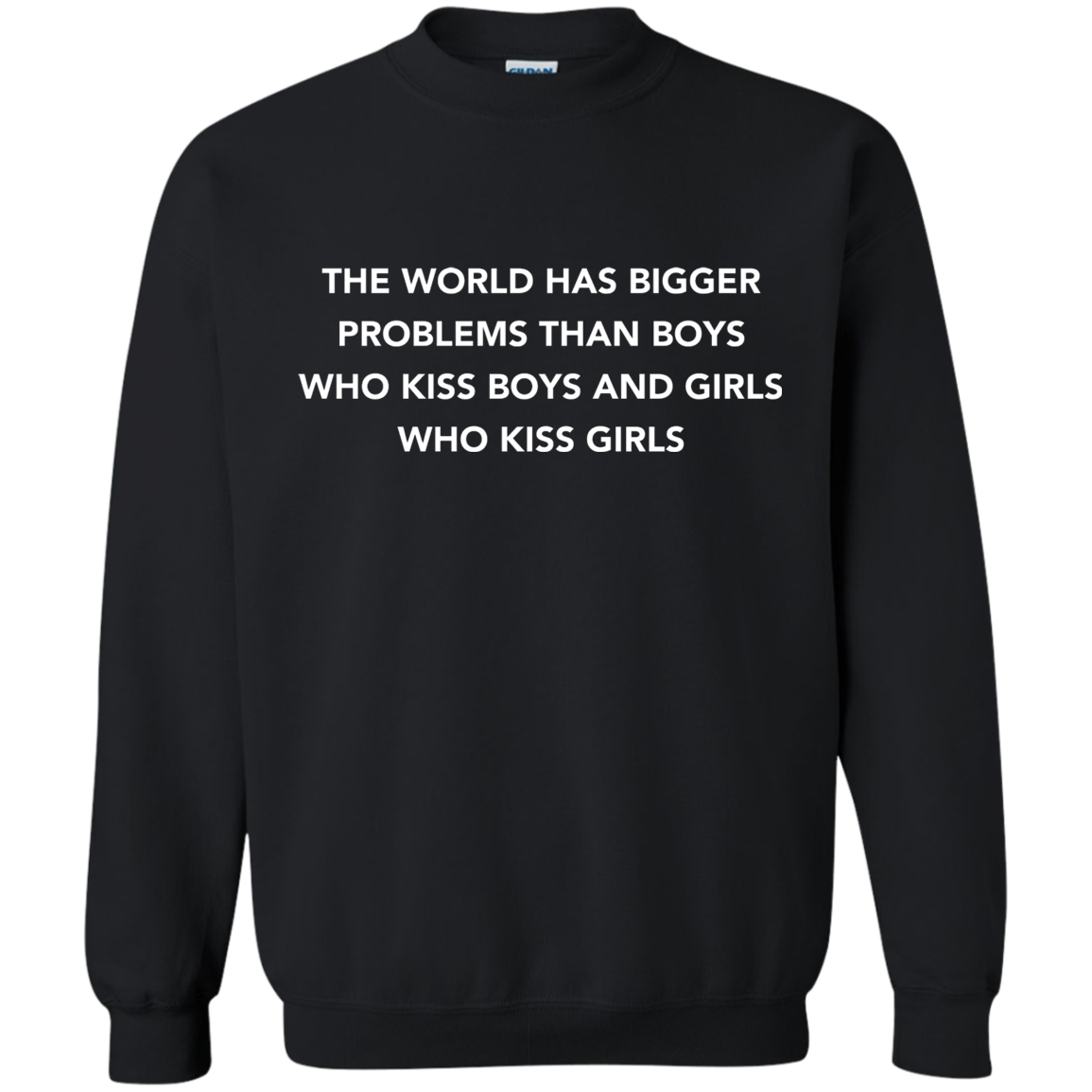 World has bigger problems than Boys who kiss Boys and Girls who kiss Girls