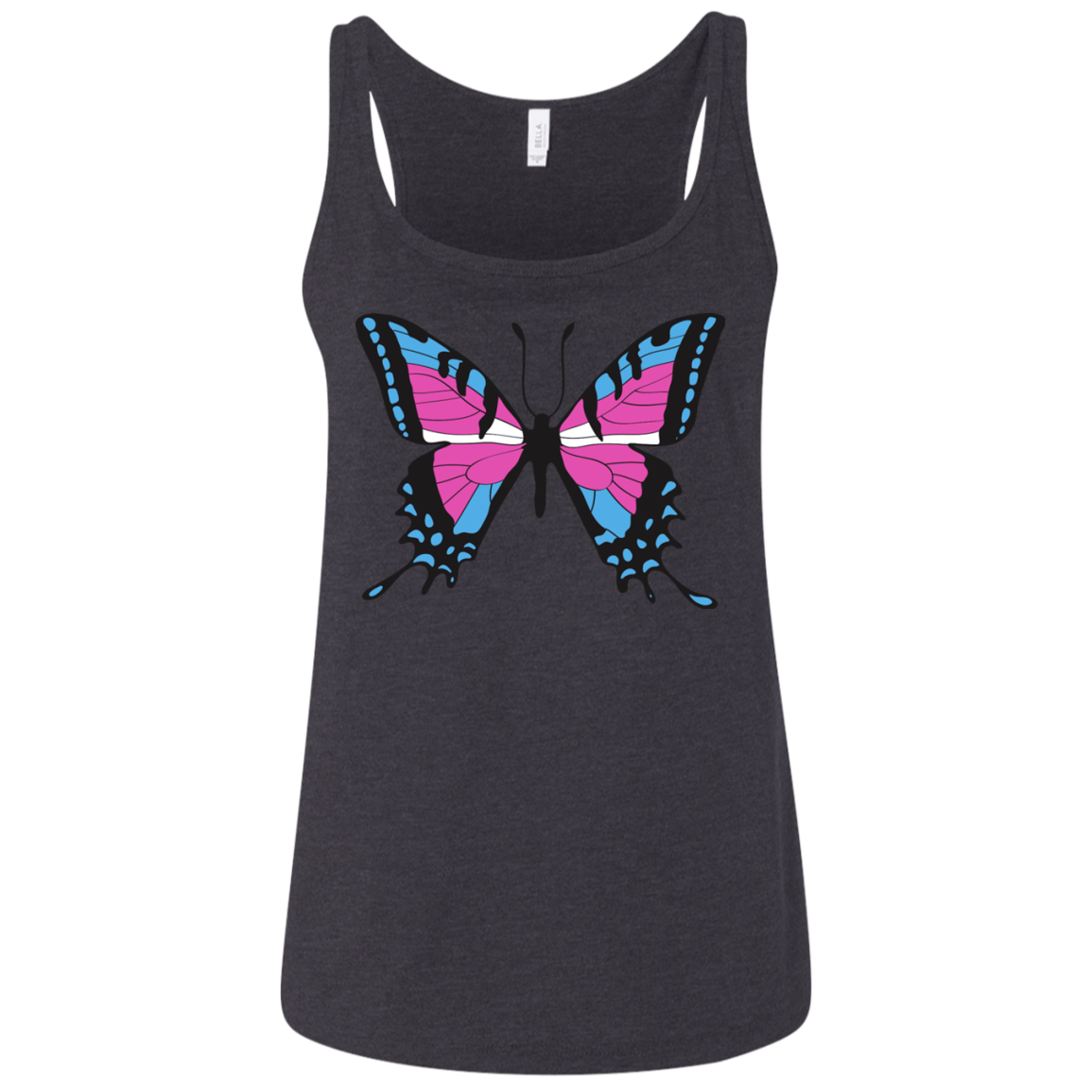 Trans Pride Butterfly tank top| Unique Design Trans Pride tank top for women